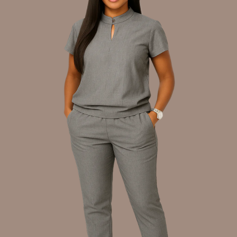 High Waisted Sami's Skinny Scrub Set